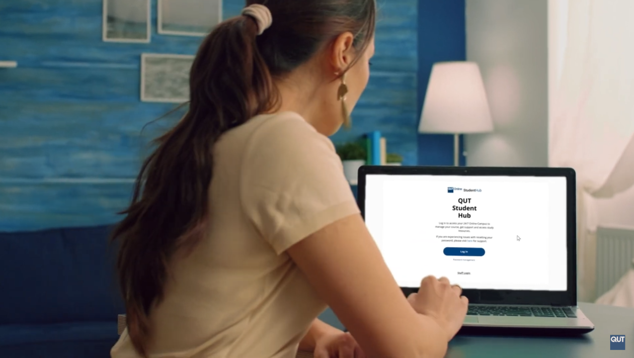 screenshot of the student hub video
